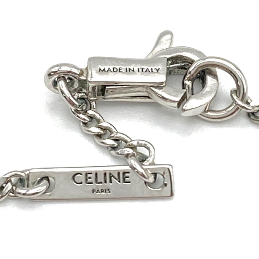 CELINE セリーヌ　ロゴ　ネックレス　トリオンフ　WCA3283 CELINE - セリーヌ ネックレス トリオンフ ラインストーン ロゴ