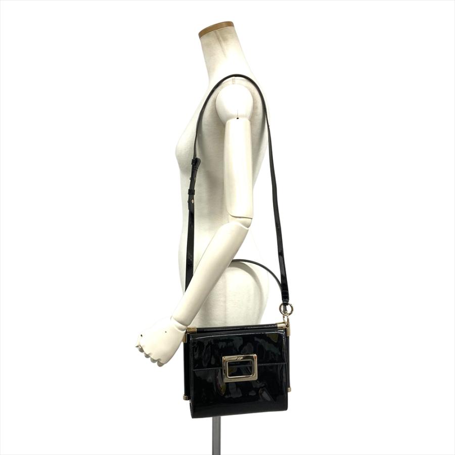 美品 ロジェヴィヴィエ Roger Vivier バッグ ハンドバッグ ショルダーバッグ トレヴィヴィエ チェーンストラップ カバン ロジェヴィヴィエ Roger vivier ミスヴィヴ ショルダーバッグ パテント