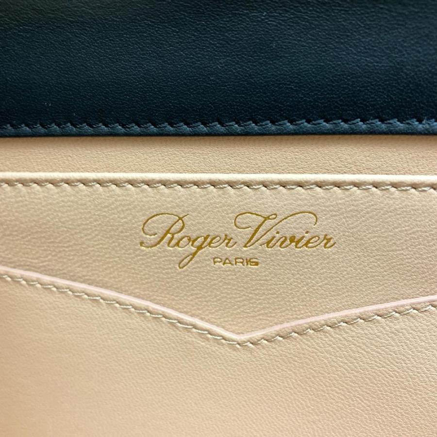 ロジェ ヴィヴィエ Roger Vivier トレヴィヴィエ ショルダーバッグ バッグ レザー レディース ブラック系 【中古】 ロジェヴィヴィエ Roger vivier ミスヴィヴ ショルダーバッグ パテント