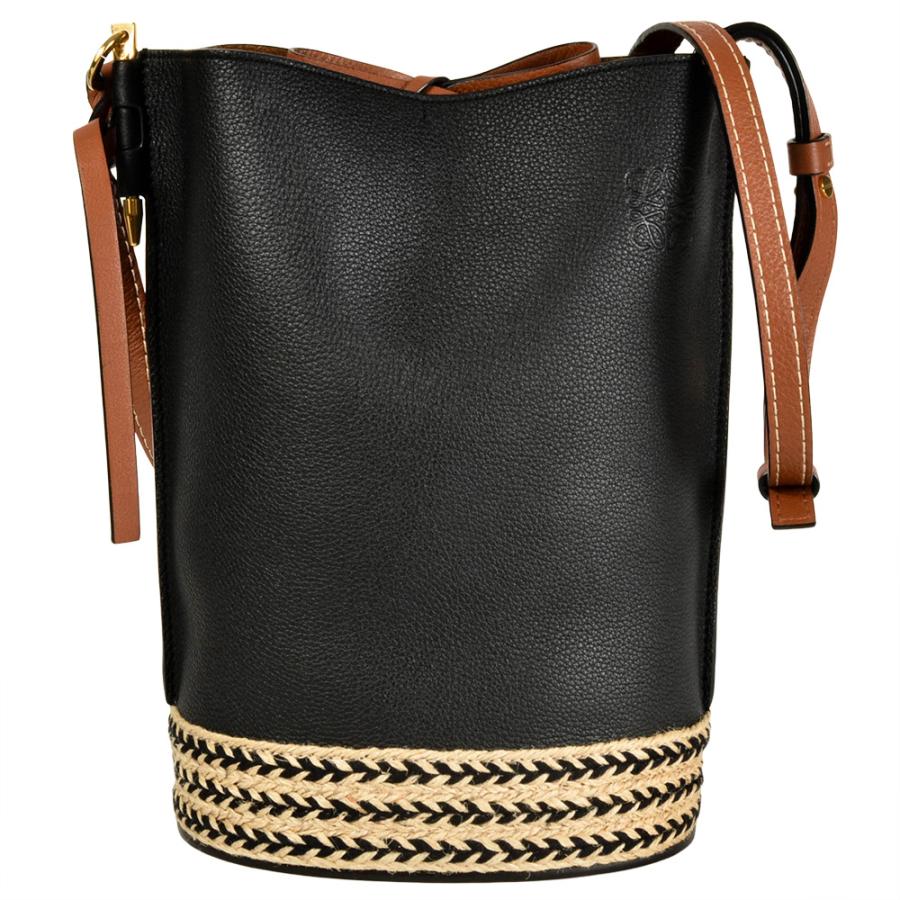 LOEWE（ロエベ） ゲートバケット ショルダーバッグ レザー ブラック