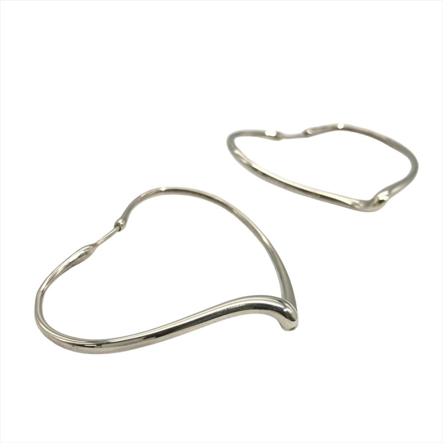Tiffany&Co.　オープンハート　フープ　ピアス　ラージ　極美品 極美品 TIFFANY&Co. オープンハート フープピアス Lサイズ 刻印あり