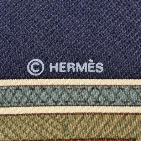 HERMES エルメス カレ90 シルクスカーフ 砂漠の革飾り CUIRS DU