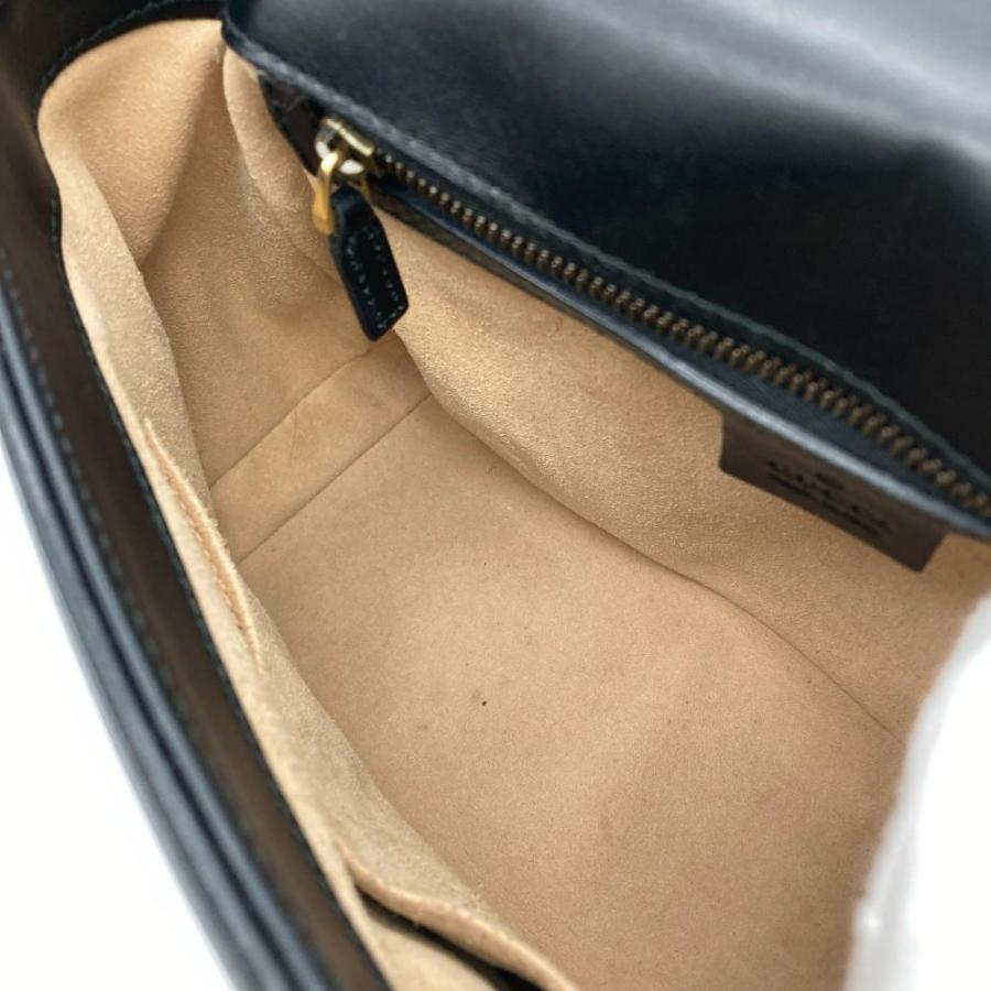 グッチ GUCCI GGマーモント ハンドバッグ ショルダーバッグ 2WAY レザー 498110 ブラック レディース【中古】 GG Marmont グッチ GUCCI GGマーモント ハンドバッグ ショルダーバッグ