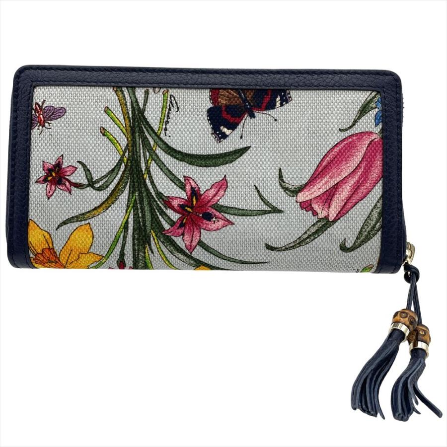 GUCCI（グッチ） 日本50周年記念 フローラ 長財布 シマレザー