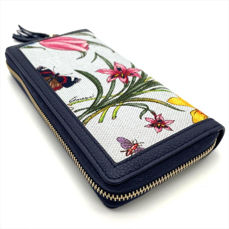 GUCCI（グッチ） 日本50周年記念 フローラ 長財布 シマレザー