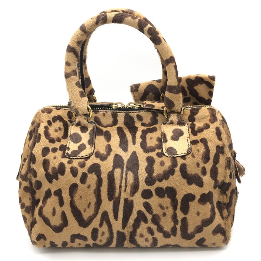 VALENTINO ヴァレンティノ レオパード ハンドバッグ ハラコ VALENTINO ヴァレンティノ レオパード ハンドバッグ ハラコ