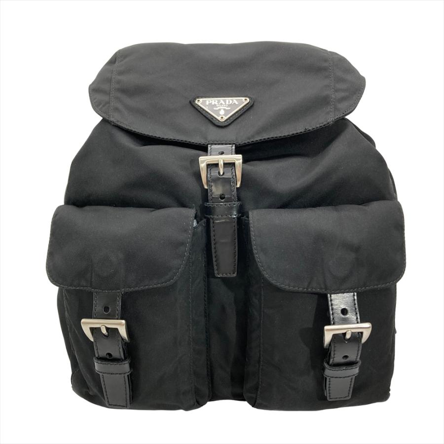 PRADA（プラダ） ナイロン スモール リュック ナイロン レザー B6677