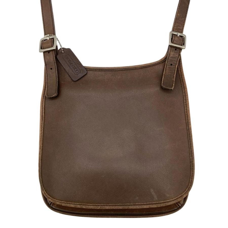 美品 コーチ ボディバッグ レザー PVC ロゴ バイカラー ブラウン COACH（コーチ） 76873 シグネチャー PVC ラウンドファスナー長財布