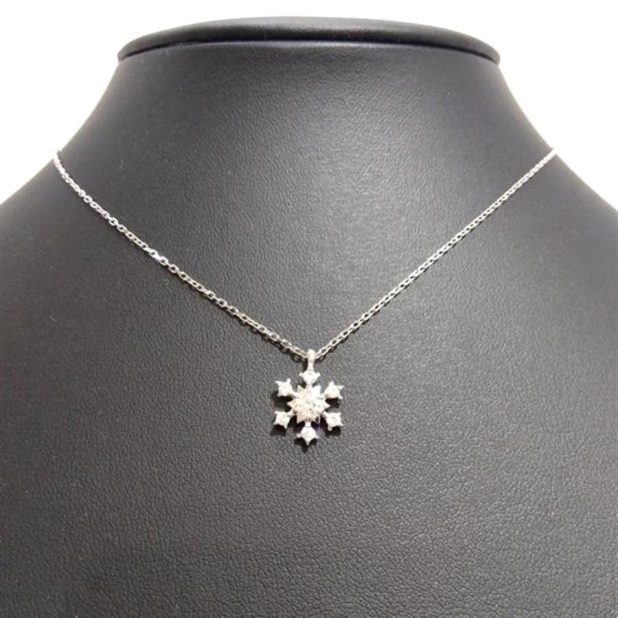 ４℃プラチナ 雪の結晶 ネックレス ヨンドシー 4℃ ネックレス シルバー 2.5g 雪の結晶 : ゴールドプラザ