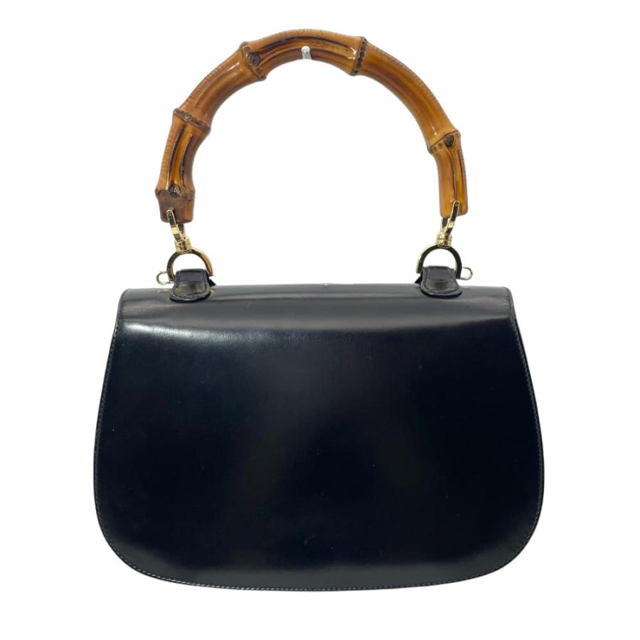 バンブー グッチ GUCCI ハンドバッグ レザー 000 2684 0633 ブラック