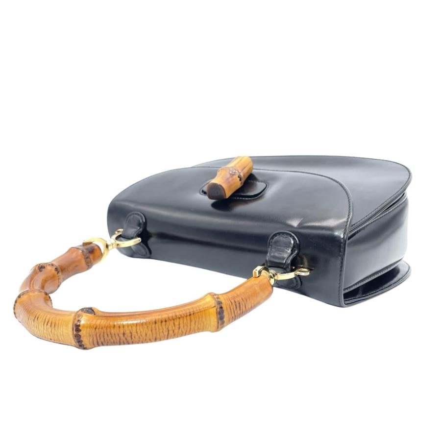 バンブー グッチ GUCCI ハンドバッグ レザー 000 2684 0633 ブラック