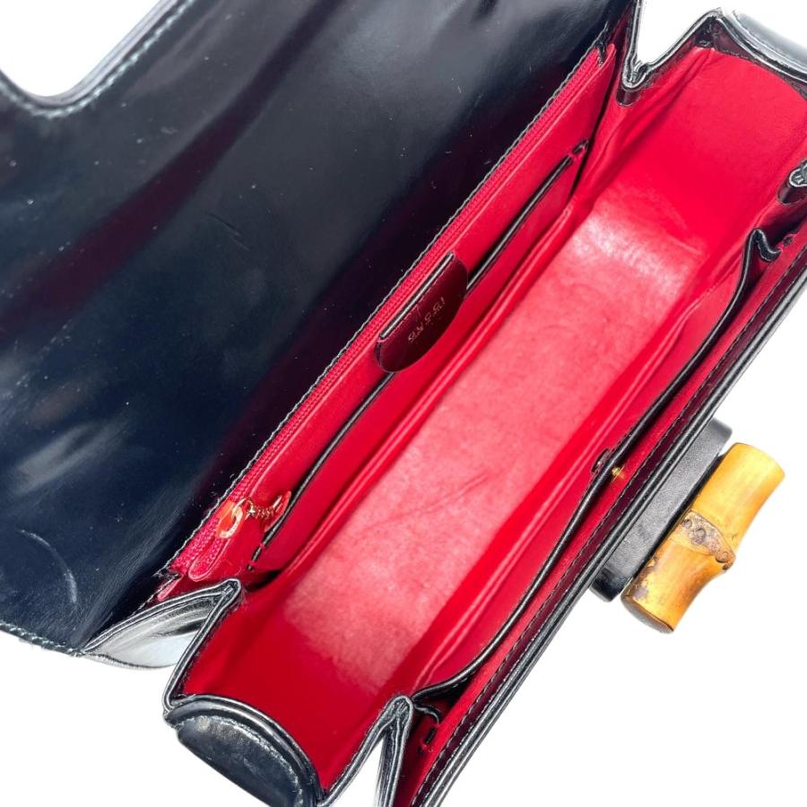 バンブー グッチ GUCCI ハンドバッグ レザー 000 2684 0633 ブラック