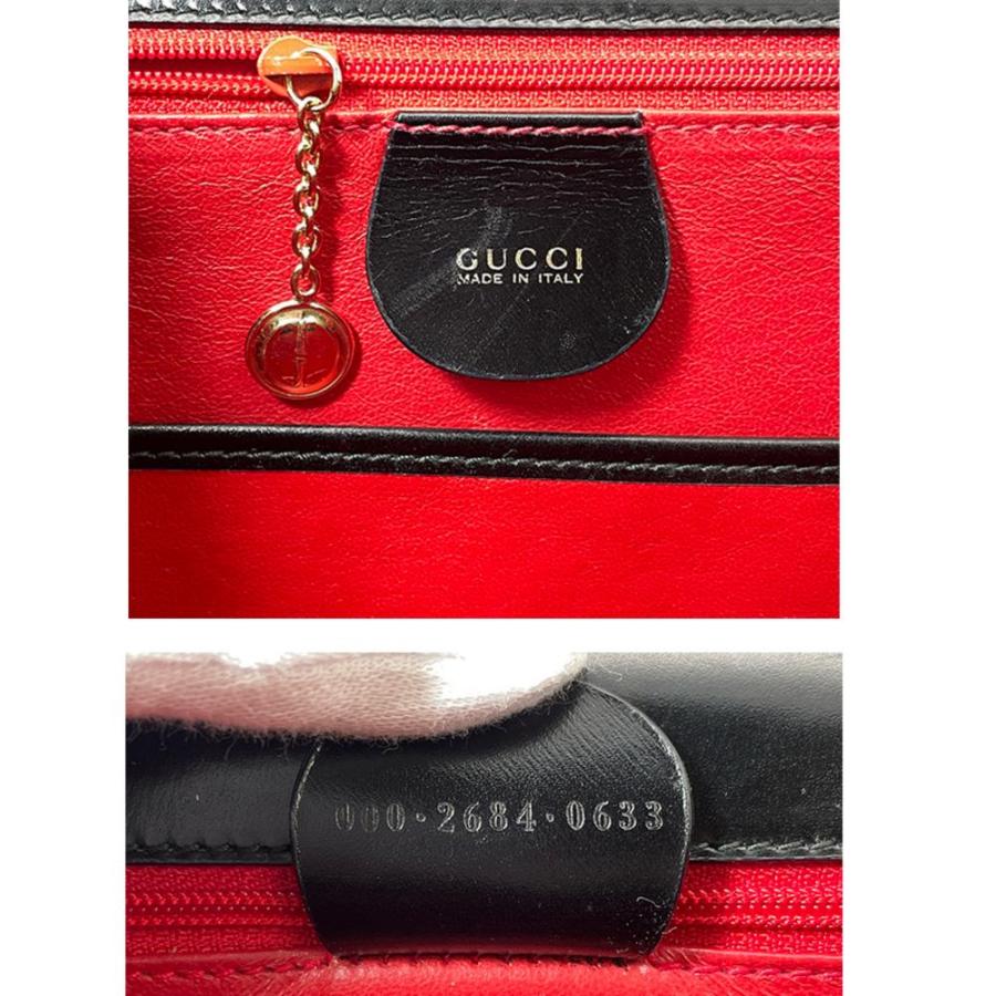 バンブー グッチ GUCCI ハンドバッグ レザー 000 2684 0633 ブラック