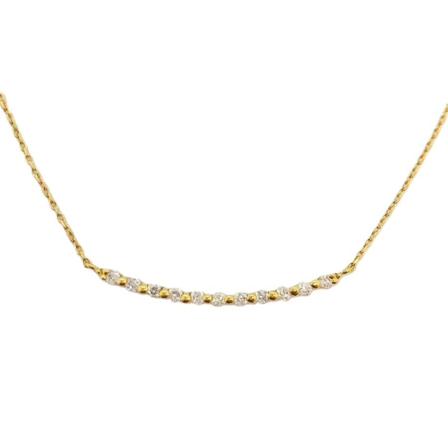 オデュース ヨンドシー EAUD.4℃ ネックレス ダイヤモンド K18 ゴールド