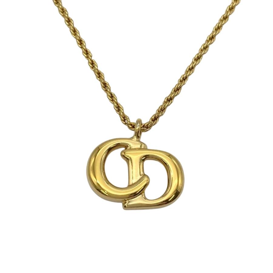 美品 Dior CDロゴ ゴールドネックレス クリスチャンディオール Christian Dior CDロゴ ネックレス GP