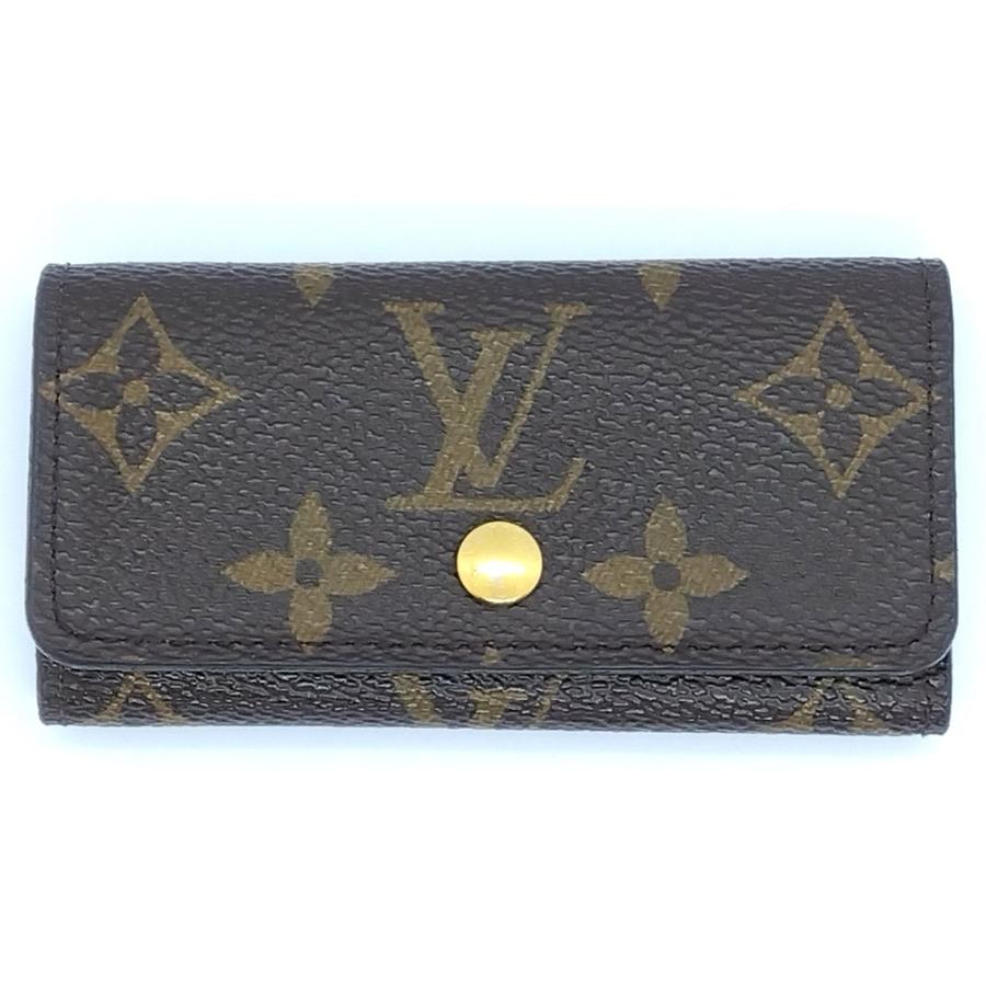 ルイヴィトン LOUIS VUITTON ミュルティクレ4 キーケース モノグラム キャンバス M69517　M62631 ブラウン ゴールド金具 CT4177 私的刻印有 | LOUIS VUITTON