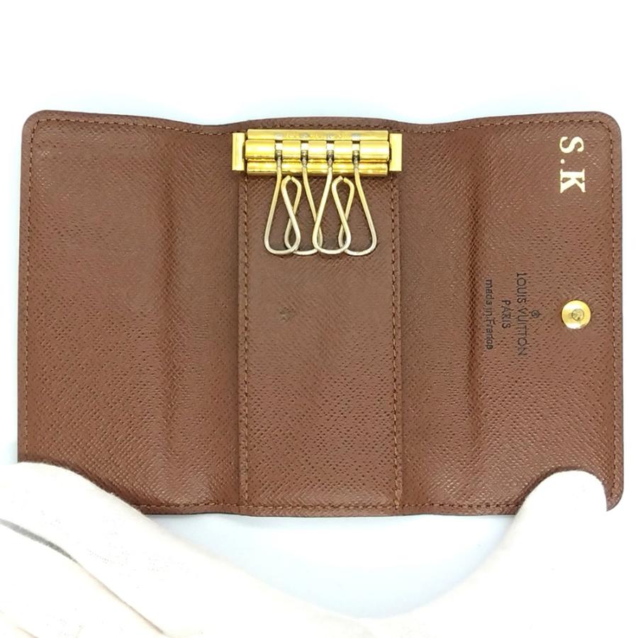 ルイヴィトン LOUIS VUITTON ミュルティクレ4 キーケース モノグラム キャンバス M69517　M62631 ブラウン ゴールド金具 CT4177 私的刻印有 | LOUIS VUITTON | 06