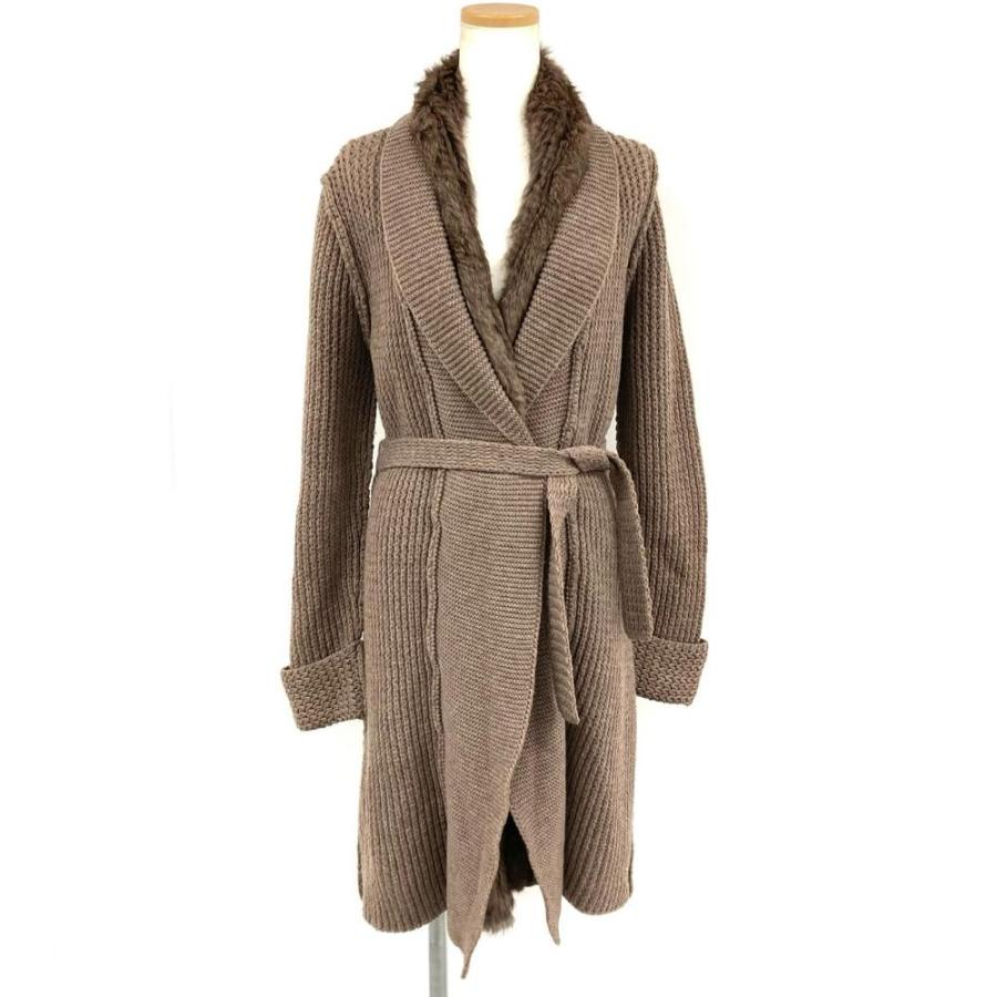 アルマーニ ARMANI コレツィオーニ COLLEZIONI ローゲージ ロング カーディガン 40 レディース【中古】 ARMANI（アルマーニ） コレツィオーニ COLLEZIONI ローゲージ ロング