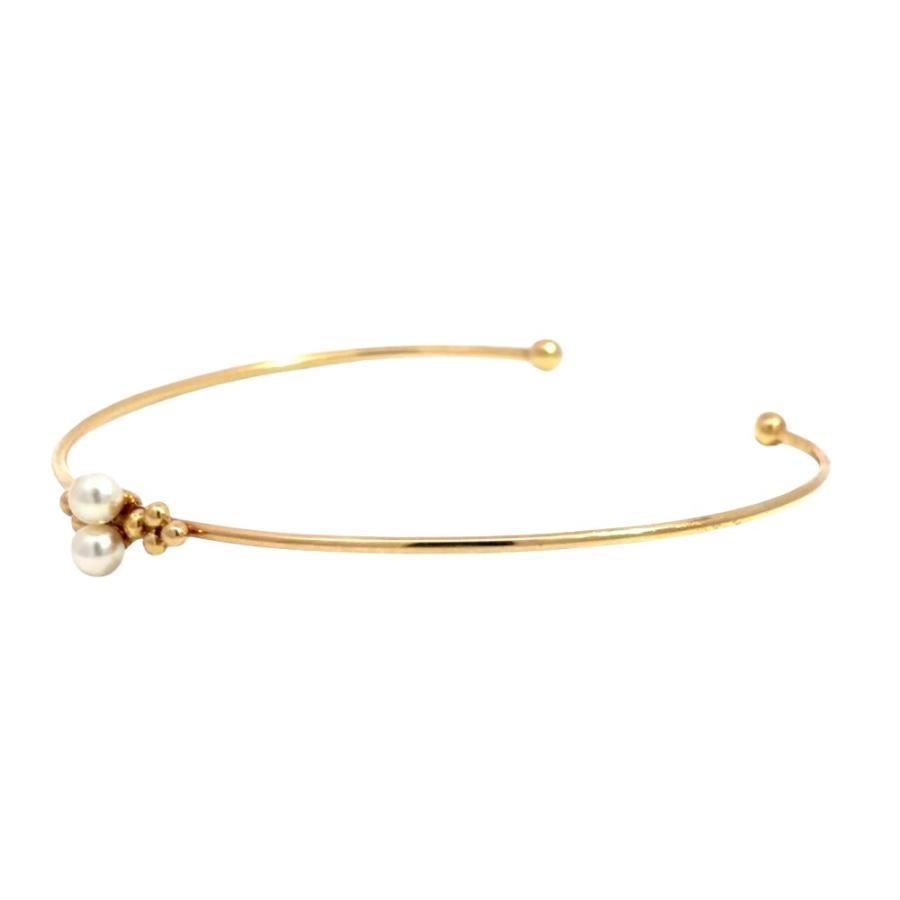 MIKIMOTO（ミキモト） ベビーパール 3.9mm ブレスレット K14YG 3.9g