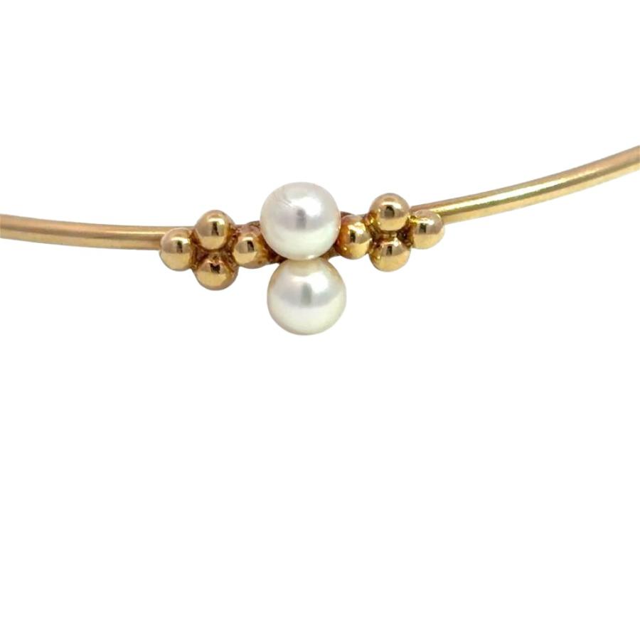 ミキモト　アコヤ真珠　ベビーパール 3連ブレスレット MIKIMOTO（ミキモト） ベビーパール 3.9mm ブレスレット K14YG 3.9g