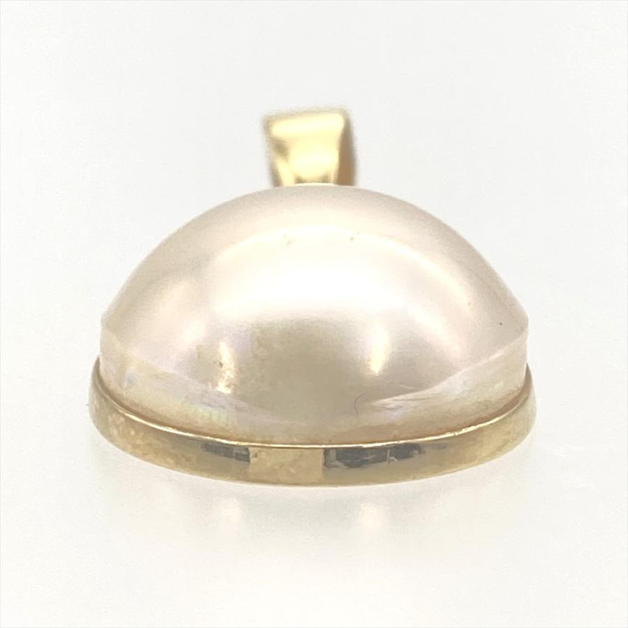 タサキ TASAKI マベパール ペンダントトップ K18YG 2.9g イエロー
