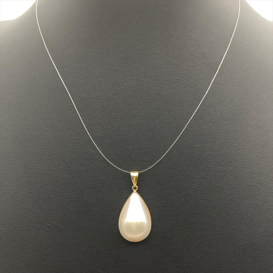 タサキ TASAKI マベパール ペンダントトップ K18YG 2.9g イエロー