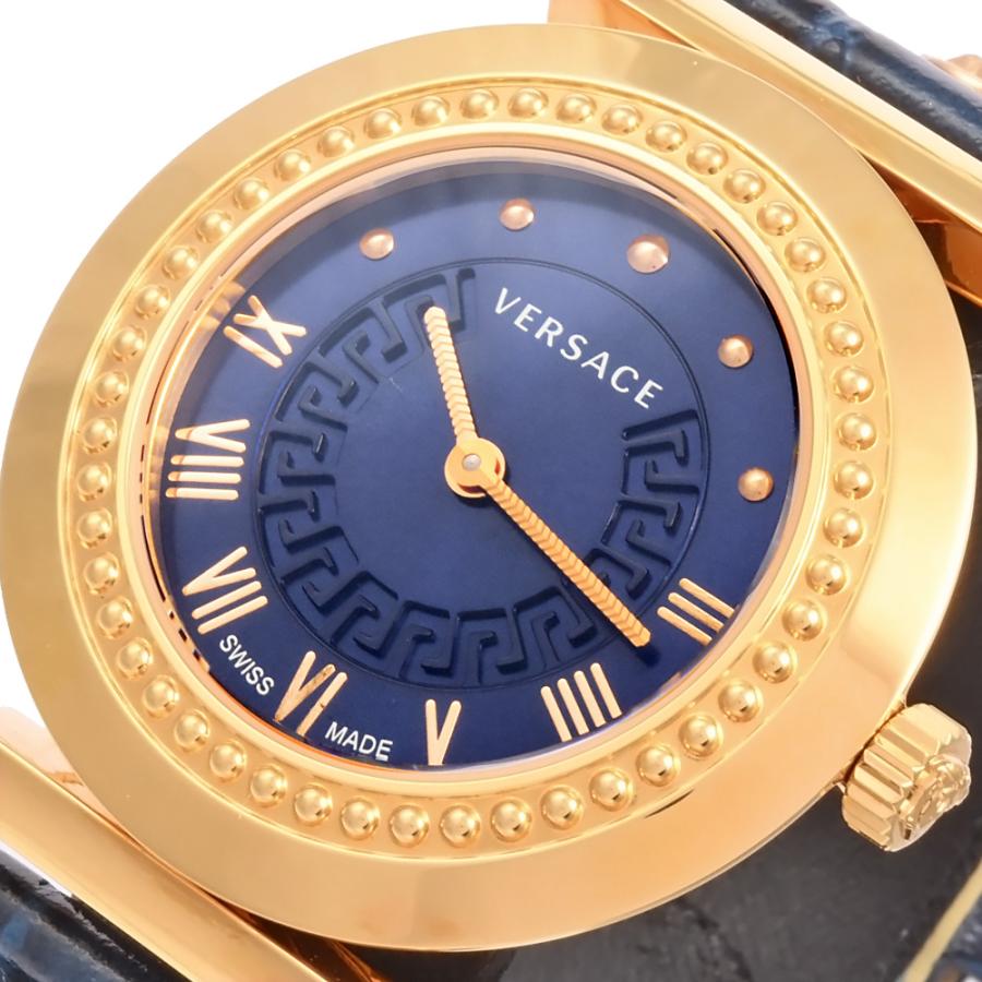 ヴェルサーチェ VERSACE ヴァニティ VANITY ネイビー文字盤 レザーベルト Dバックル 腕時計 レディース SS GP P5Q80D282S282｜goldplazajp｜08