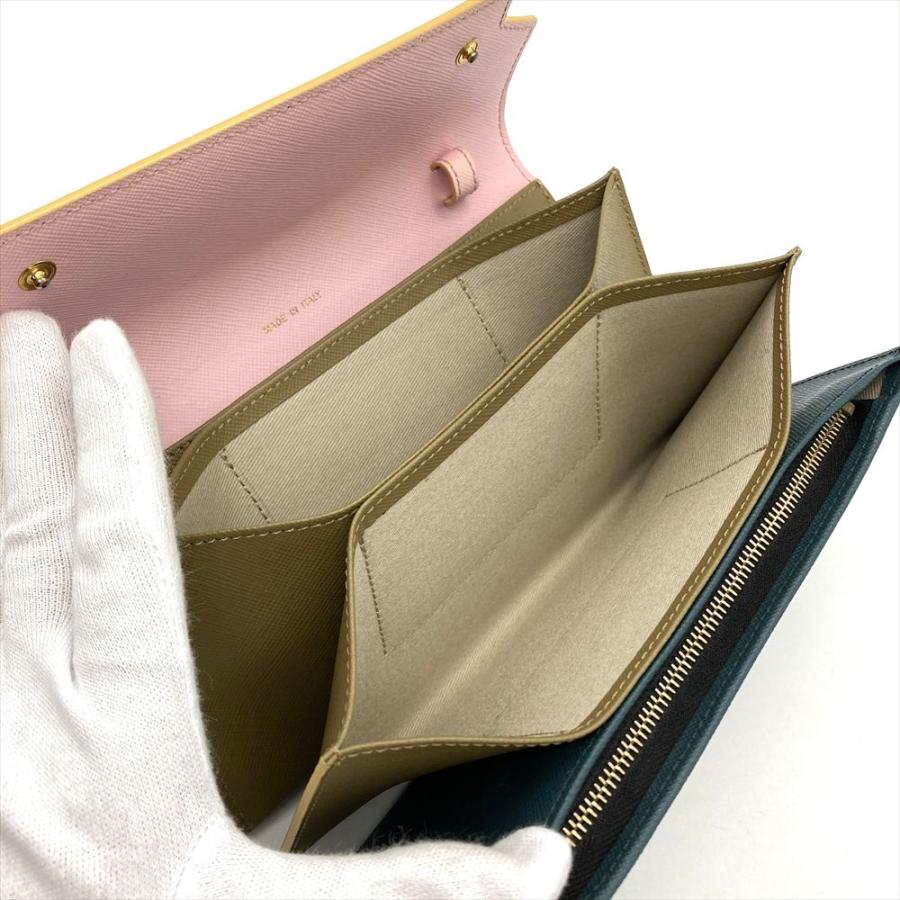 MARNI（マルニ） ショルダーウォレット クロスボディ 長財布 レザー 