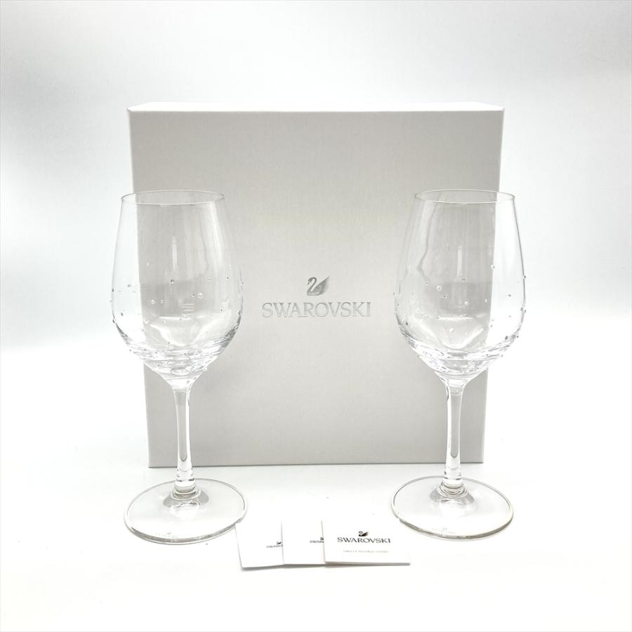 186000 現状品 SWAROVSKI スワロフスキー ペア グラス　ショットグラスセット 5468812  [0000000000216] SWAROVSKI（スワロフスキー） ワイングラス シャンパングラス ペア