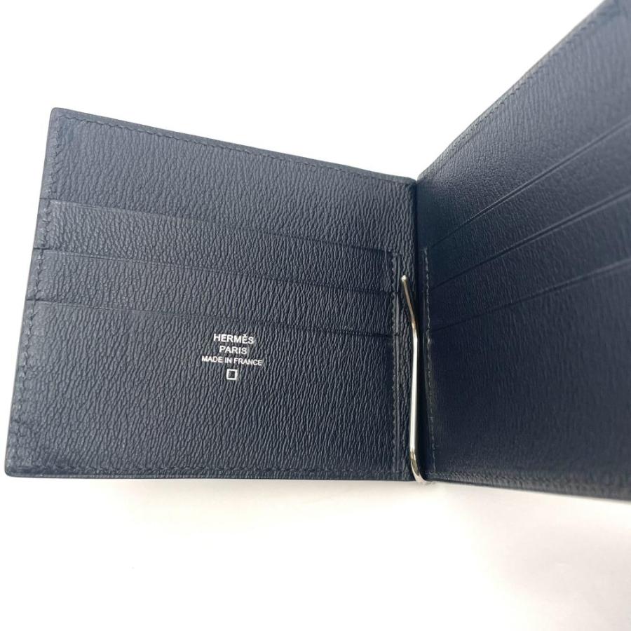 エルメス HERMES ポーカーGM マネークリップ アリゲーターマット A刻印 ブラック【中古】 HERMES（エルメス） ポーカーGM マネークリップ アリゲーターマット A