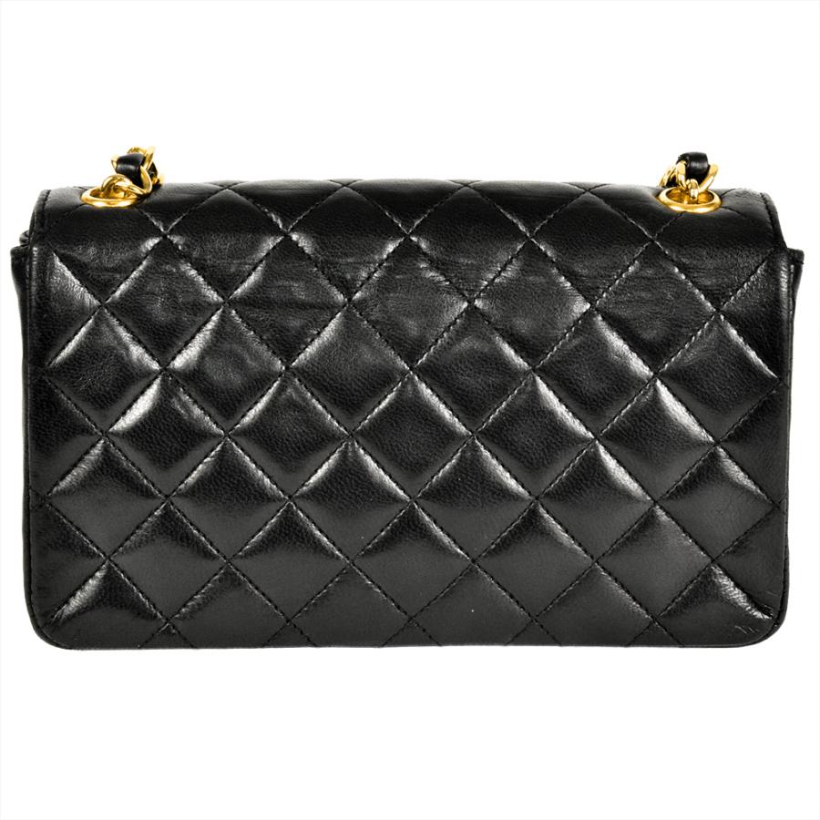 美品CHANEL マトラッセミニショルダーバッグ ブラック￼ CHANEL（シャネル） ミニ マトラッセ チェーン ショルダーバッグ