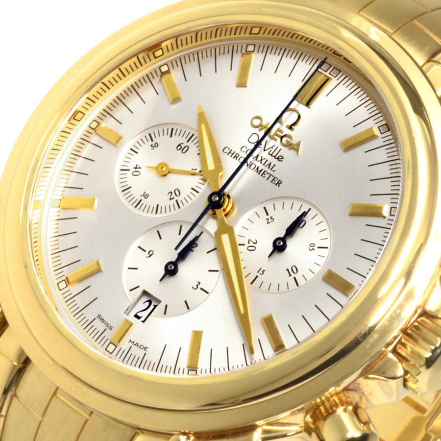 OMEGA DE VILLEゴールド クオーツ 時計＃３０ Omega 4133.30.00 : De Ville Co-Axial 38.7 GMT Yellow Gold