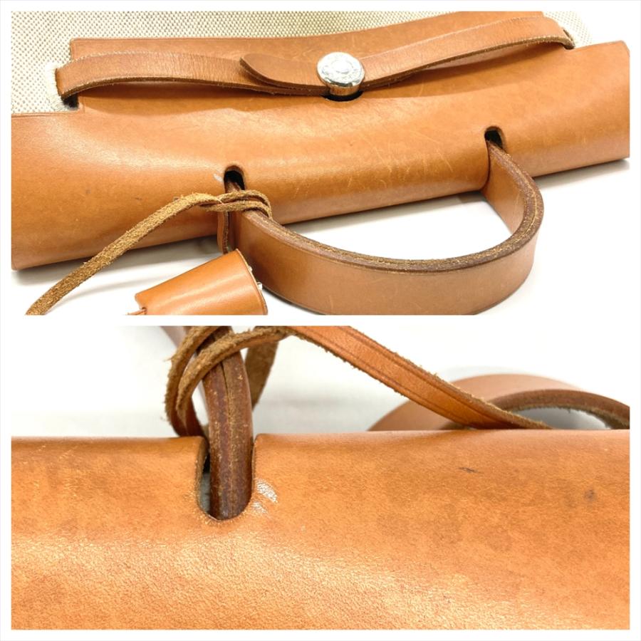 エールバッグ エルメス HERMES アド PM リュック キャンバス レザー