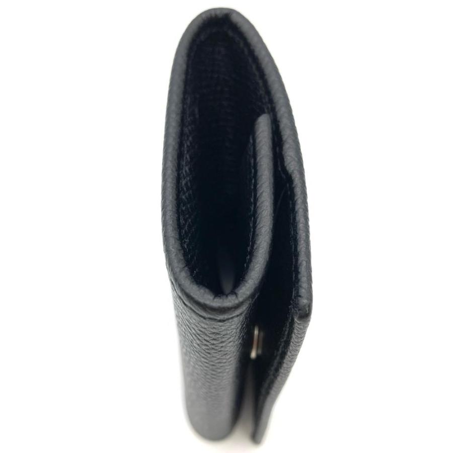 【良品】BVLGARI レザー ケース 小銭入れ ロゴ クラシコ ブラック BVLGARI（ブルガリ） クラシコ コインケース レザー 20371 ブラック