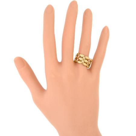 Ponte Vecchio ポンテヴェキオ スリーカラー チェーン リング K18YG/PG