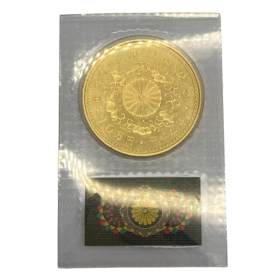 天皇陛下御即位記念 記念硬貨 10万円金貨 平成2年 純金 30g 金貨 K24