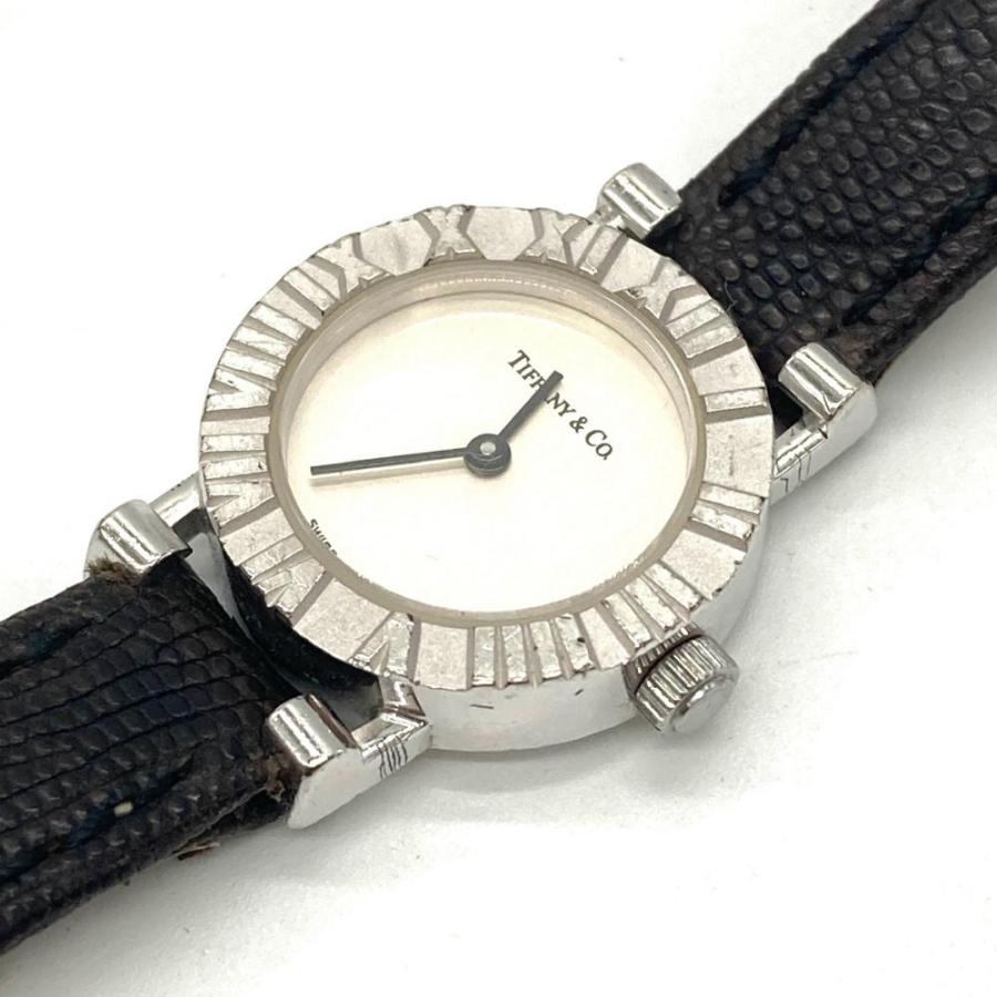 【美品】◇ティファニー◇ アトラス / シルバー925 / リザードレザー 時計 TIFFANY&Co.（ティファニー） 極 美品 希少品 ヴィンテージ アトラス