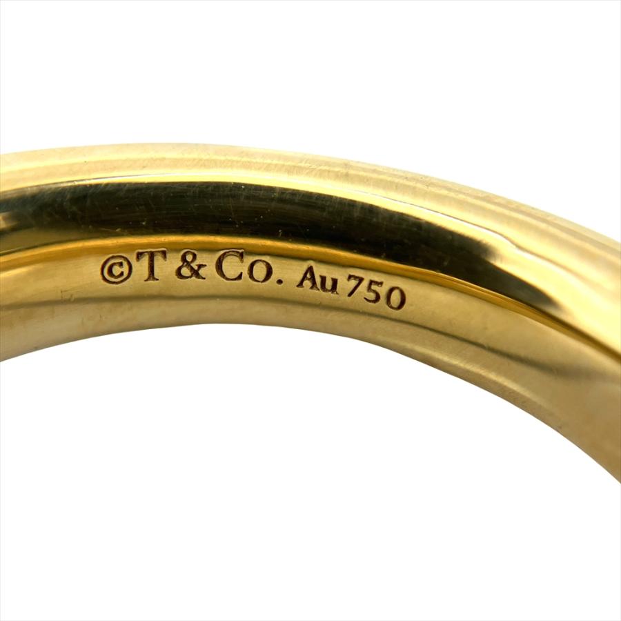 TIFFANY&CO. ティファニーT イエローゴールド Tワン リング 指輪 ティファニー T T ワン リング ダイヤモンド イエローゴールド