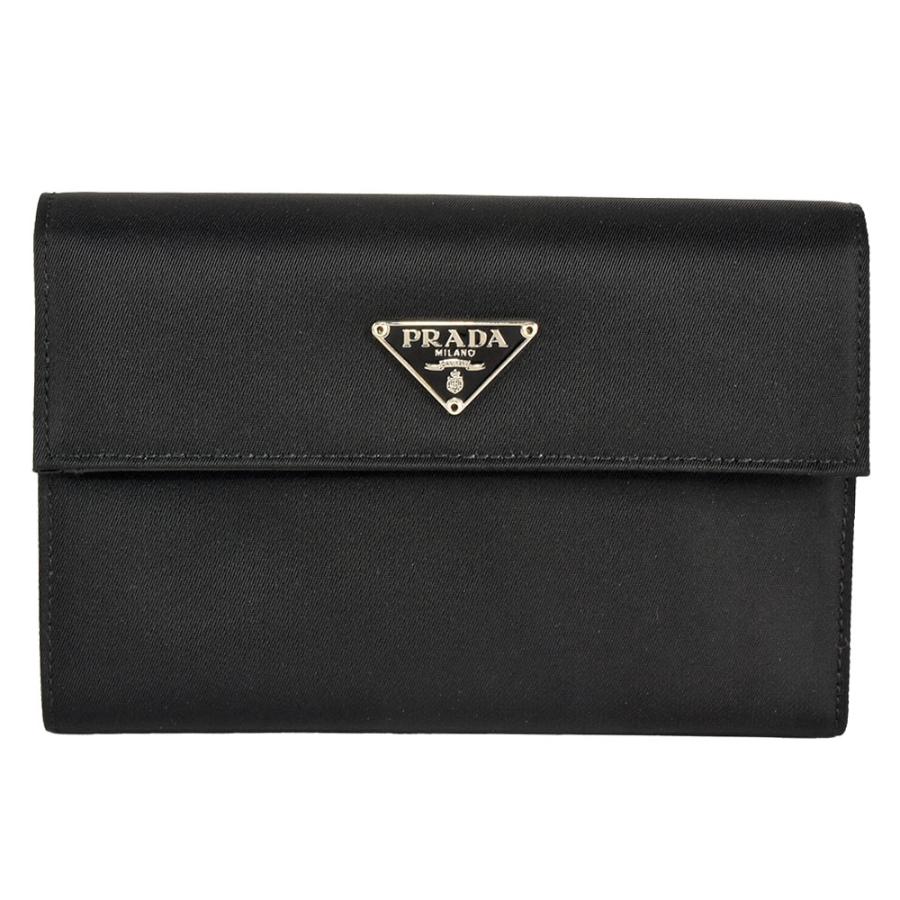 ⭐︎正規品⭐︎PRADA 折りたたみ財布　ブラック テスート ナイロン M510 PRADA プラダ テスート 二つ折り財布 ナイロン レザー M510 ブラック