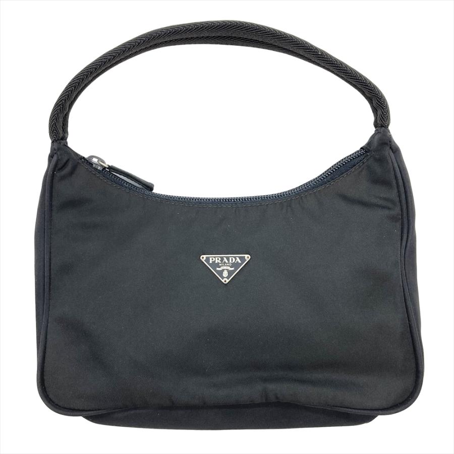 PRADA ハンドバッグ プラダ ブラック ヴィンテージ 名作 良品 MV519 PRADA プラダ ワンハンドル ハンドバッグ ナイロン MV519