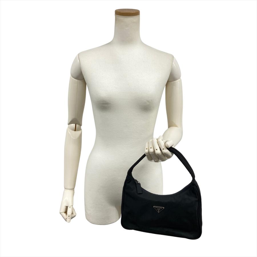 PRADA ハンドバッグ プラダ ブラック ヴィンテージ 名作 良品 MV519 PRADA】プラダ アクセサリーポーチ MV519 ハンドバッグ ナイロン