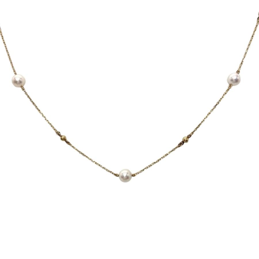 MIKIMOTO（ミキモト） パール 9P ステーション ロング ネックレス