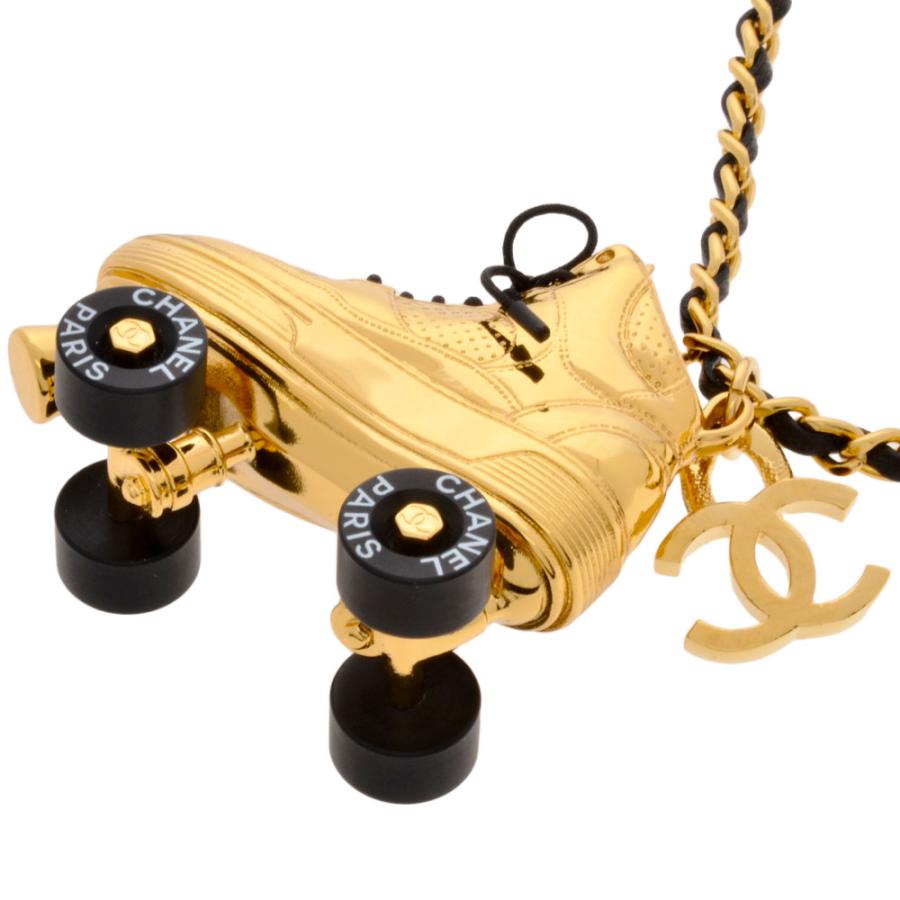 CHANEL シャネル ローラースケート チェーン ネックレス メタルg