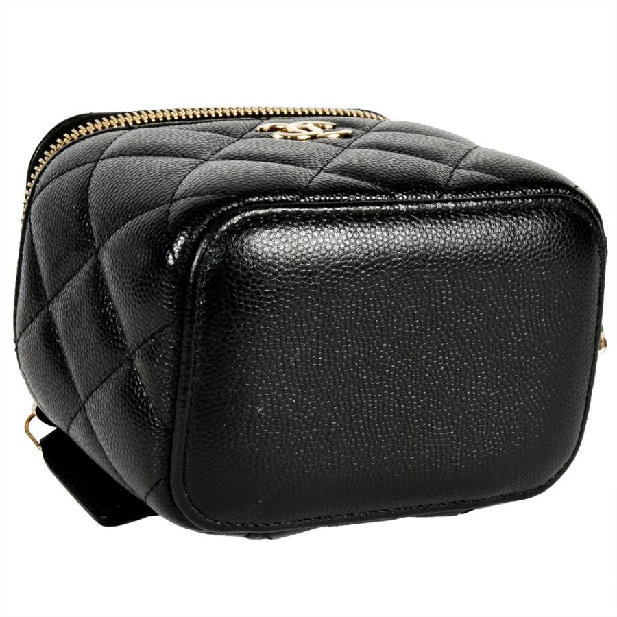 CHANEL シャネル バニティ ミニ チェーン ポーチ キャビアスキン