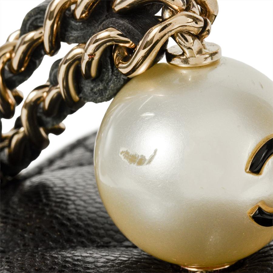 非売品CHANEL ミニチェーンポーチ CHANEL シャネル ミニチェーンポーチ コットン ネイビー ゴールド金具