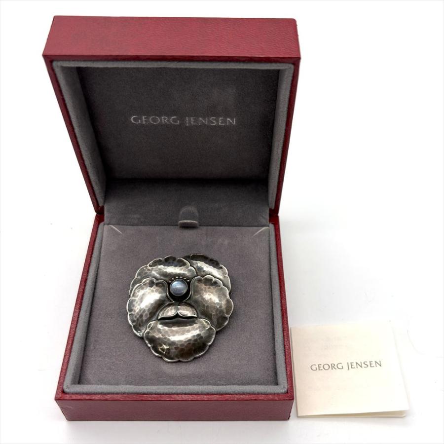 　ジョージジェンセン　337　ブローチ　SV925 ジョージジェンセン Georg Jensen フラワー パンジー ブローチ SV925