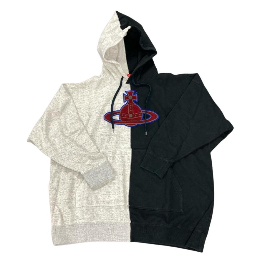 Vivienne Westwood ドット オーブ刺繍 変形 パーカー M Vivienne Westwood ドット オーブ刺繍 変形 パーカー M