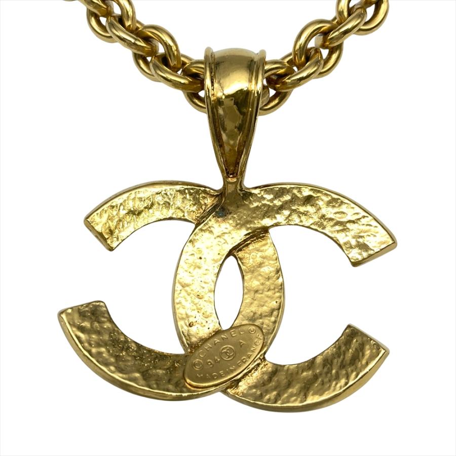 シャネル CHANEL ココマーク チェーン ネックレス メタル 94A ゴールド レディースの画像
