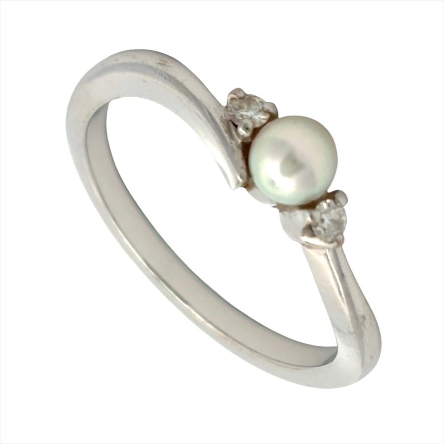 MIKIMOTO（ミキモト） ベビーパール リング 指輪 ダイヤモンド 約11号