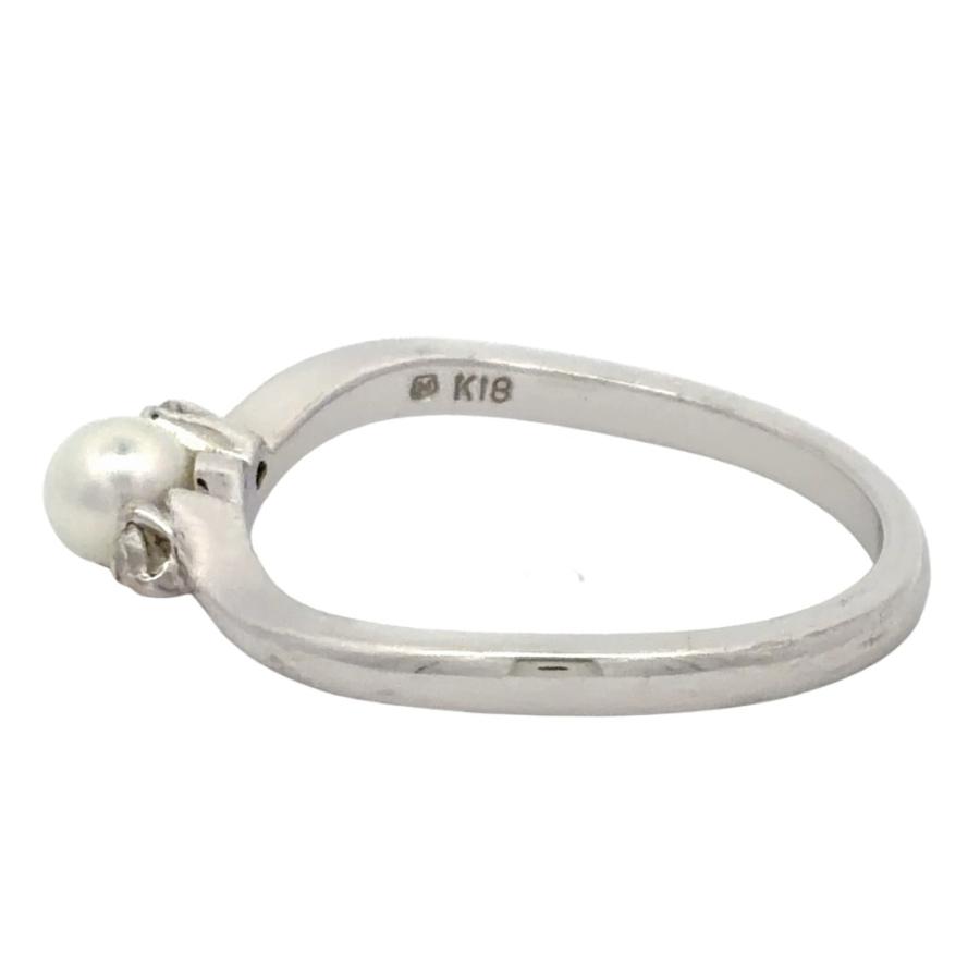 MIKIMOTO（ミキモト） ベビーパール リング 指輪 ダイヤモンド 約11号